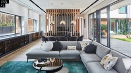 Wnętrze leśnego domu na Bielanach