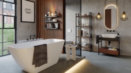 Łazienka w industrialnej ramie